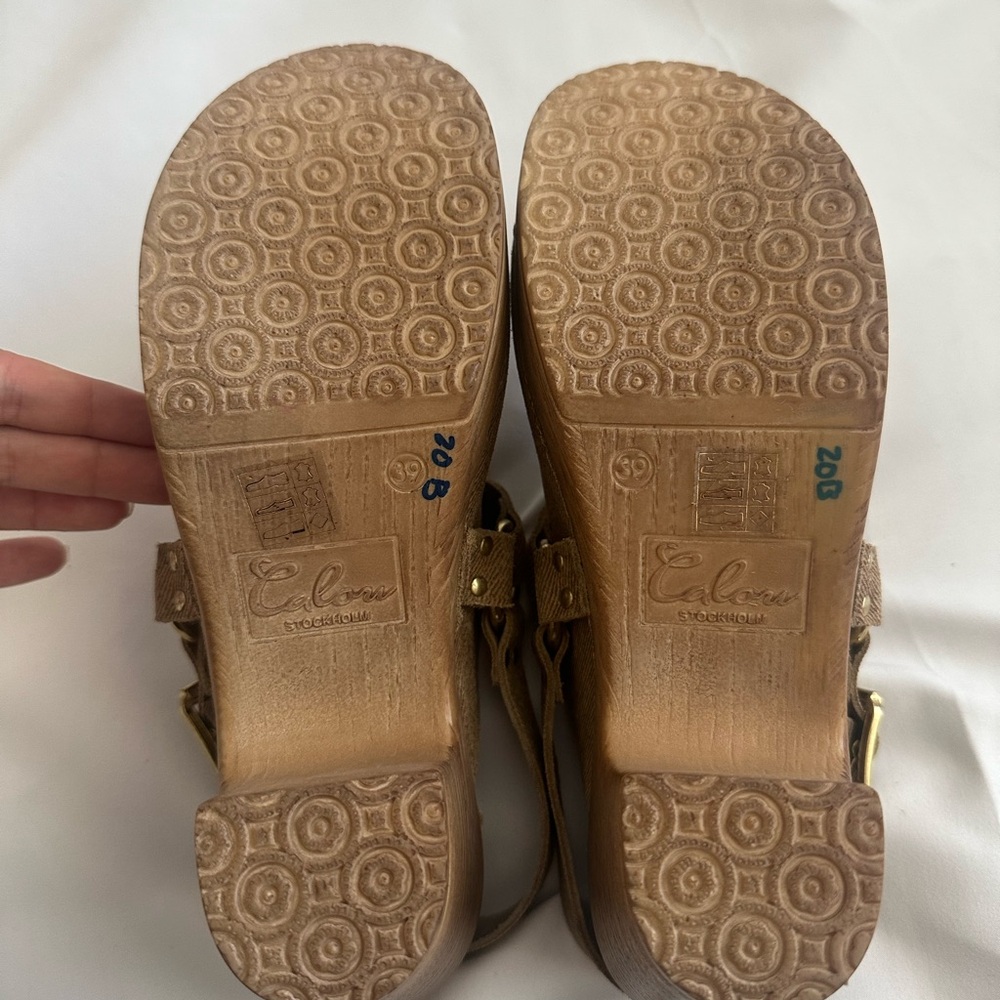 Calou Stockholm Tindra Beige Clogs - Picture 5 of 6